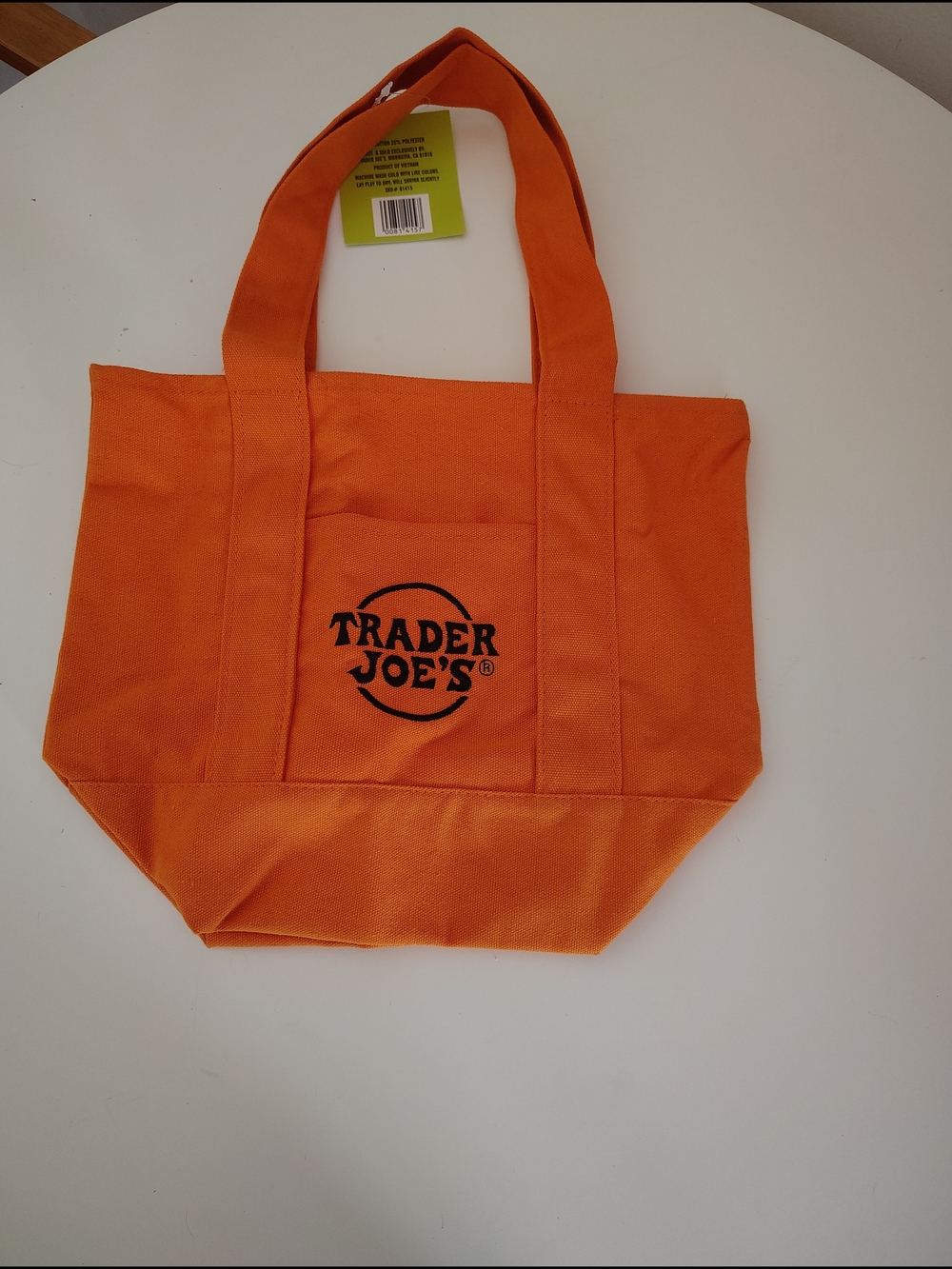 Halloween Orange Canvas Tote Bag